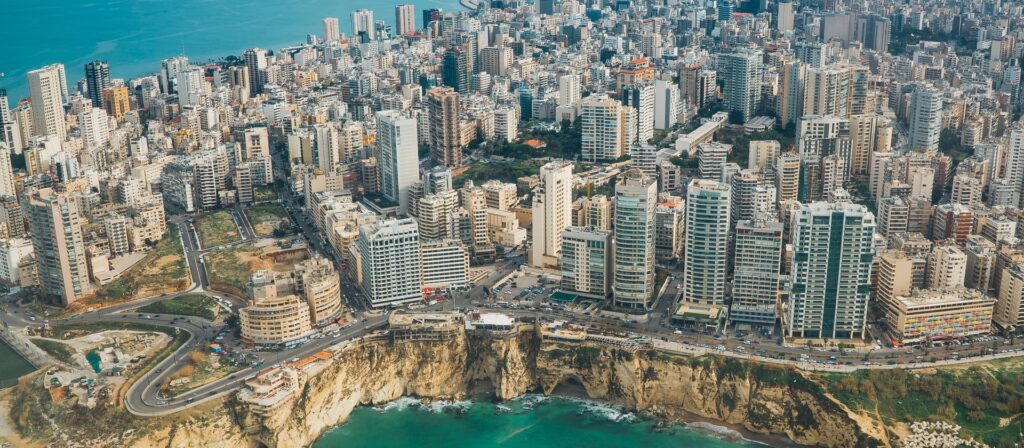 Lebanon aerial view